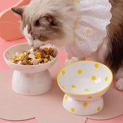 ceramic pet bowl with dots - MRSLM