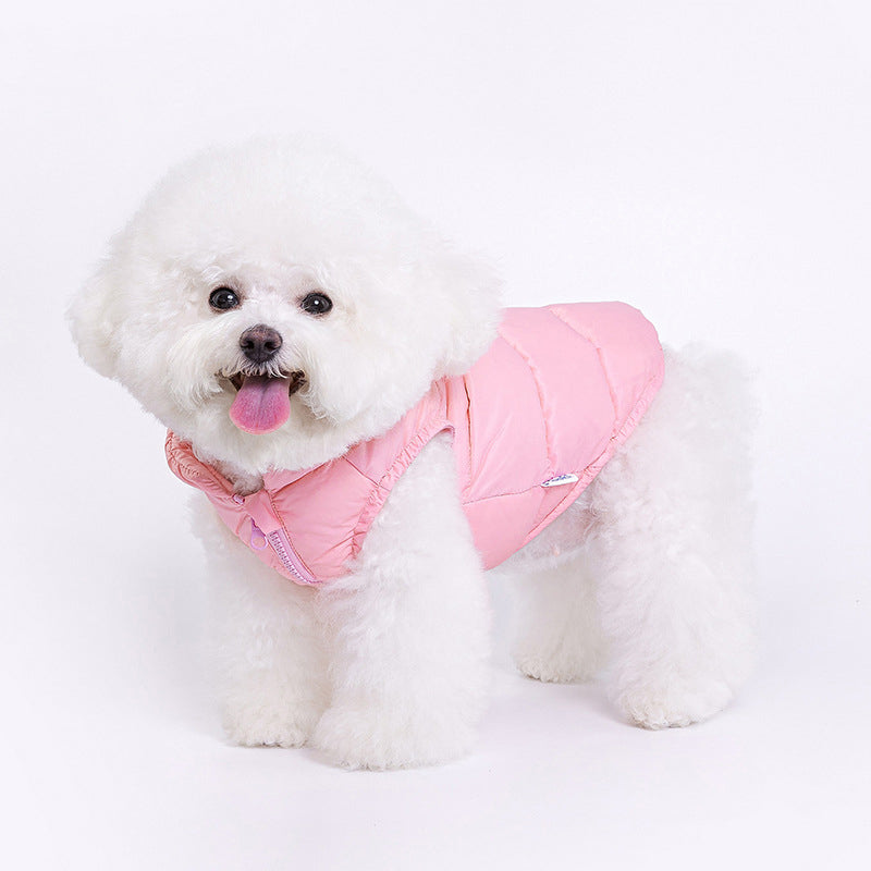 Casaco de inverno de penas para cães