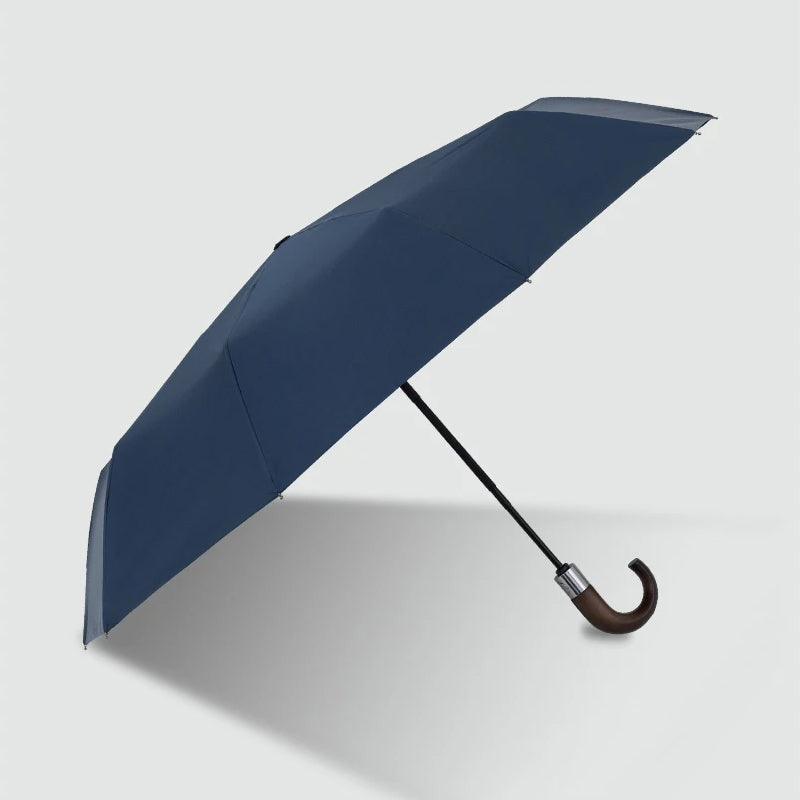 automatic wooden handle umbrella, view 4 - MRSLM