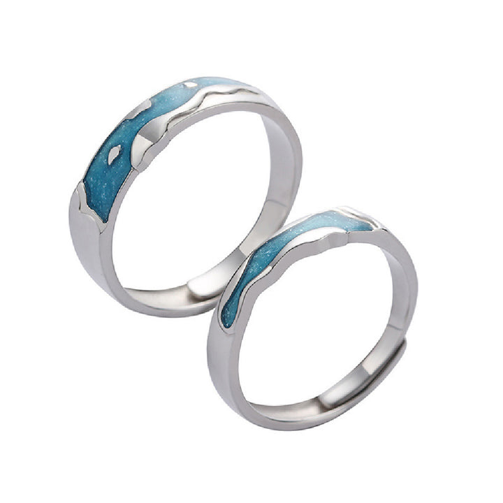 Couple Fashion Sterling Silver Ring