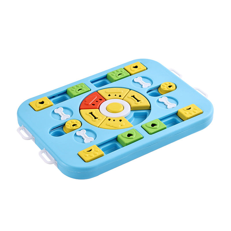 Brinquedo interativo para cães, comedouro lento.