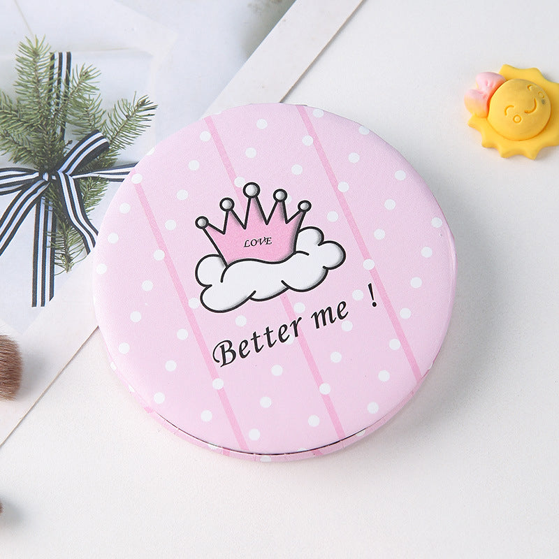 portable cartoon foldable makeup mirror, view 5 - MRSLM
