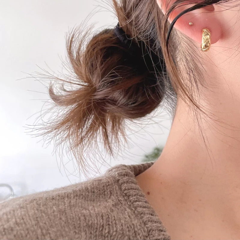 925 silver twill ear buckle studs - MRSLM