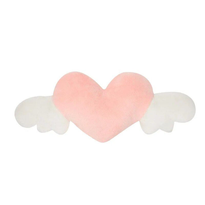 Heart-Shaped Plush Car Headrest & Lumbar Support Cushion