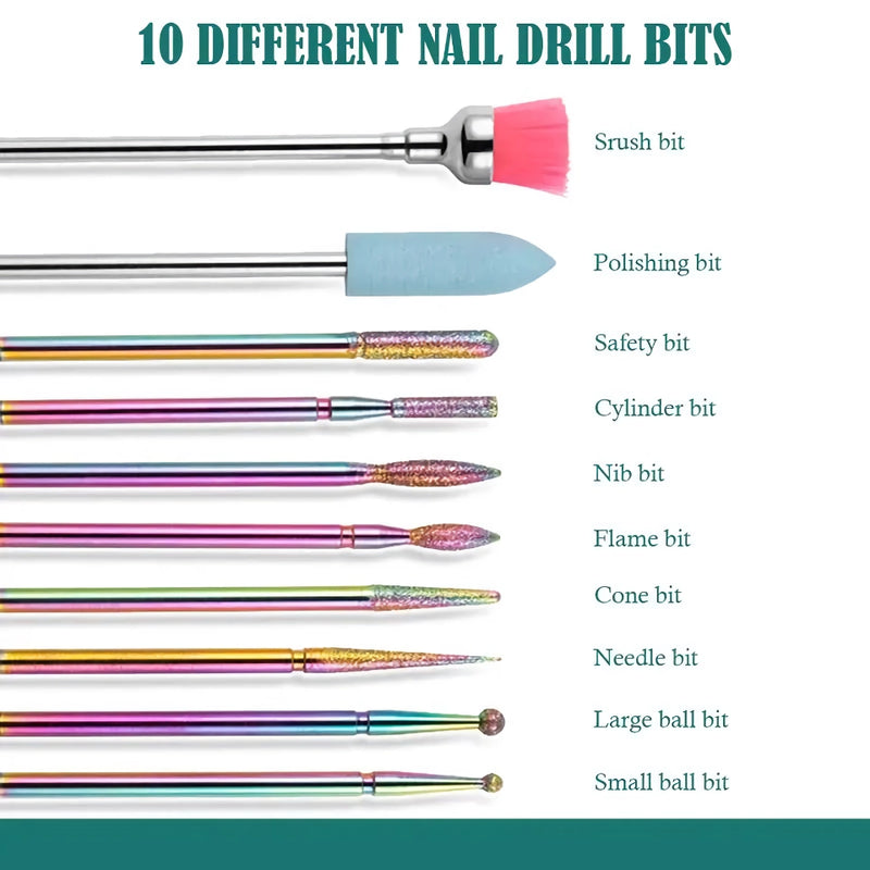 nail drill bits set, view 11 - MRSLM