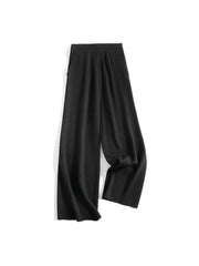 wide leg wool-blend trousers, view 2 - MRSLM