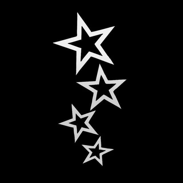 starry sky vinyl car decal, view 3 - MRSLM