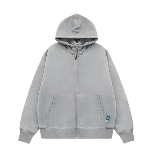 unisex fleece lined zip up hoodie, view 6 - MRSLM