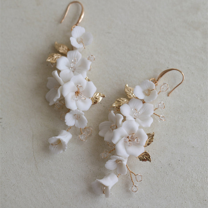 Women's Ceramic Flower Earrings