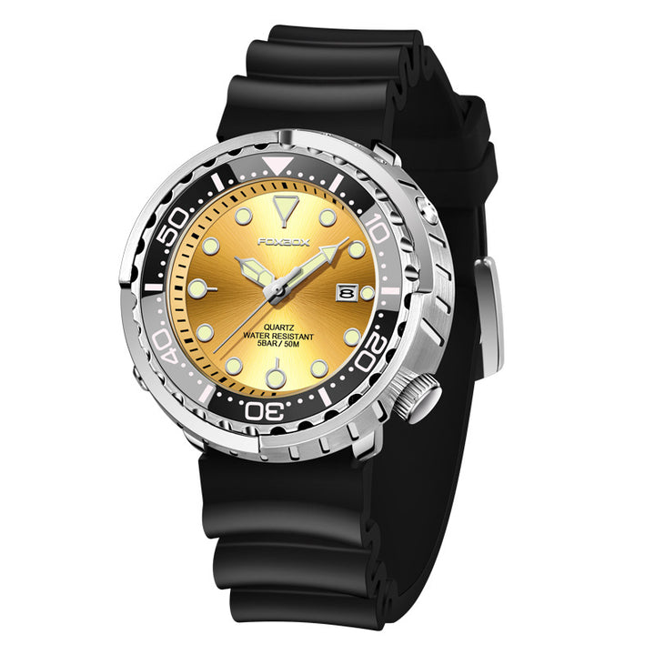 Men's Quartz Watch Three-pin Calendar Waterproof