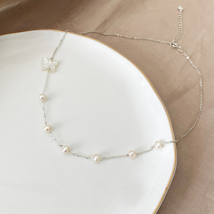 Natural Mother Shell Pearl Necklace