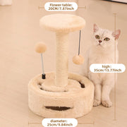 compact cat climbing frame with sisal post, view 2 - MRSLM