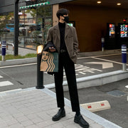 korean style loose khaki blazer, view 5 - MRSLM