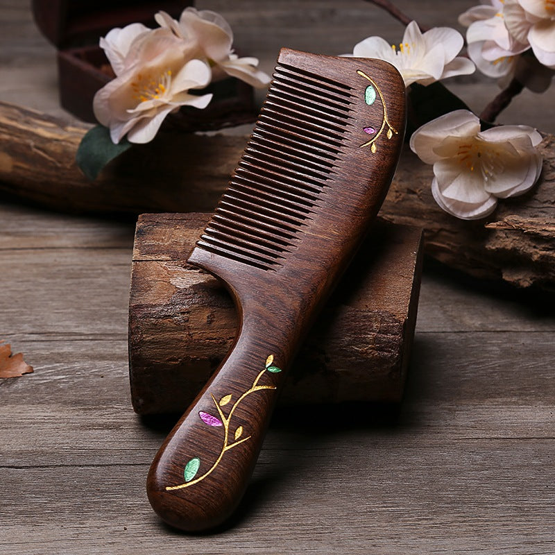 natural sandalwood comb, view 5 - MRSLM