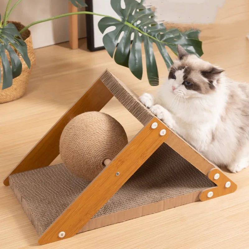 cat scratcher sisal ball, view 7 - MRSLM