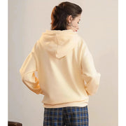 hooded drawstring embroidered patch hoodie, view 5 - MRSLM