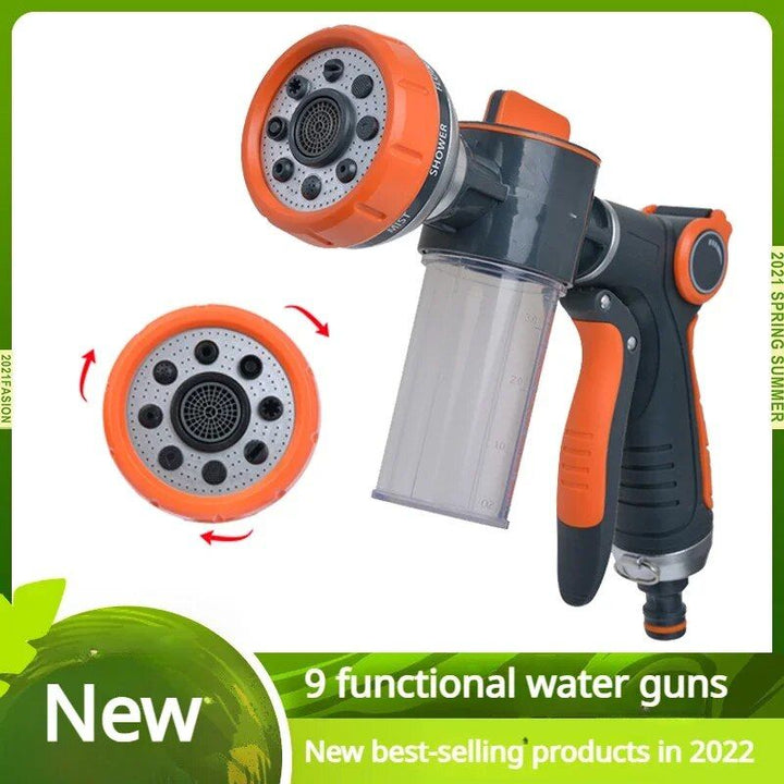 High-Pressure Car Washer Foam Sprayer with 8 Watering Modes