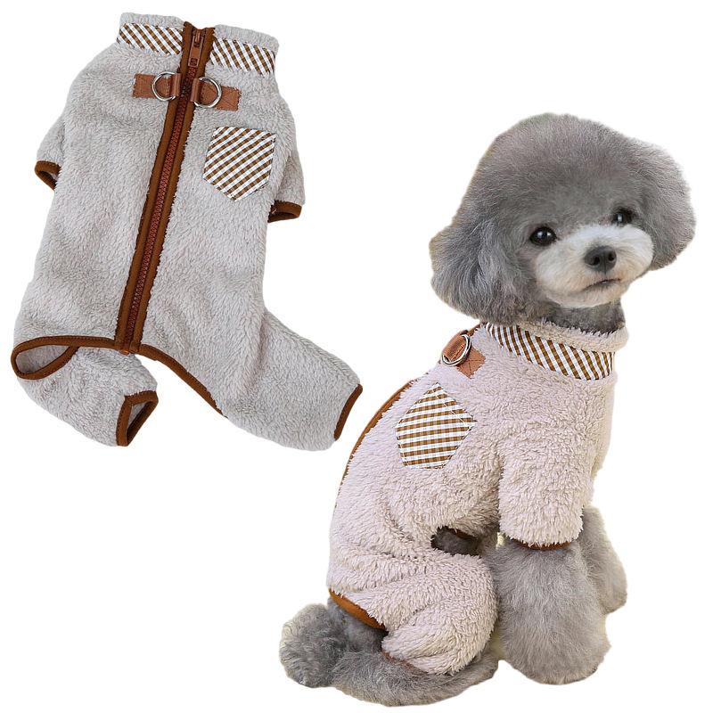 warm fleece dog jumpsuit - MRSLM