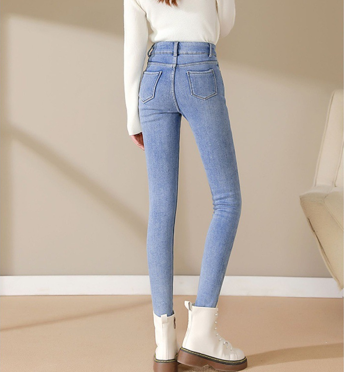 Women's Light Blue Cashmere Jeans