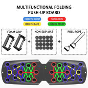 foldable multifunctional push-up board set, view 3 - MRSLM