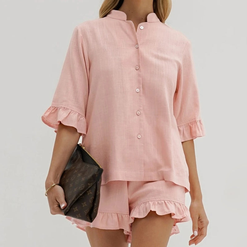 pink cotton 2-piece set - MRSLM
