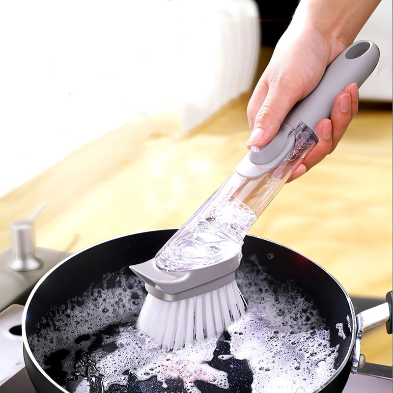 automatic soap dispensing dishwashing brush, view 7 - MRSLM