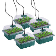 seed starter tray kit with led grow lights, view 5 - MRSLM