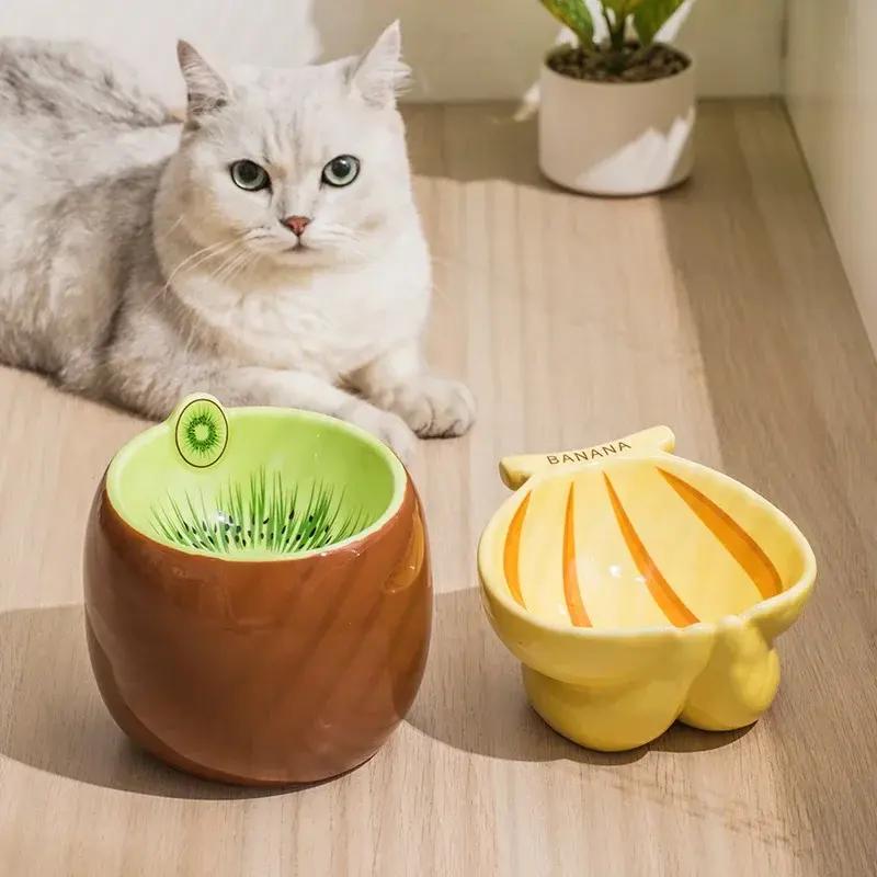 elevated ceramic cat bowl - MRSLM