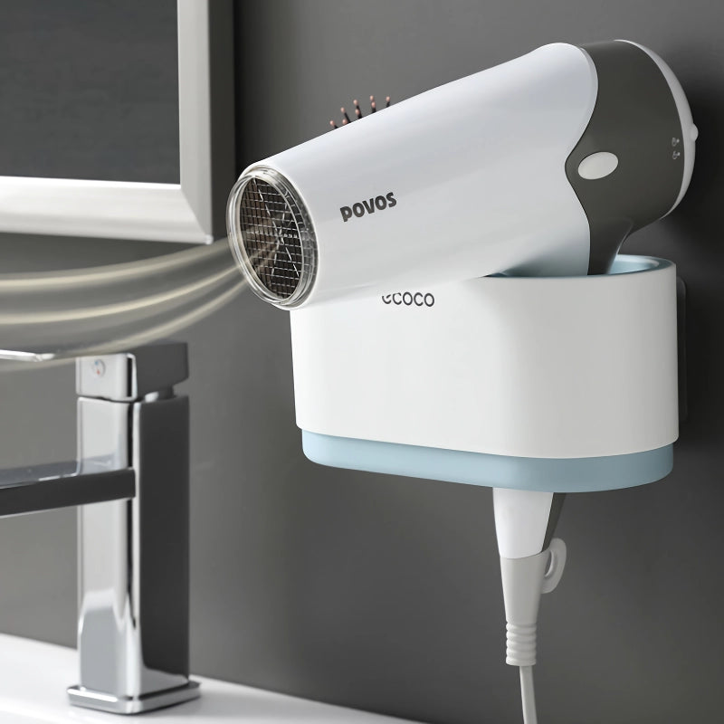 wall mounted hair dryer rack, view 7 - MRSLM