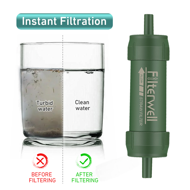 Compact Outdoor Water Filter Straw for Safe Drinking Anywhere