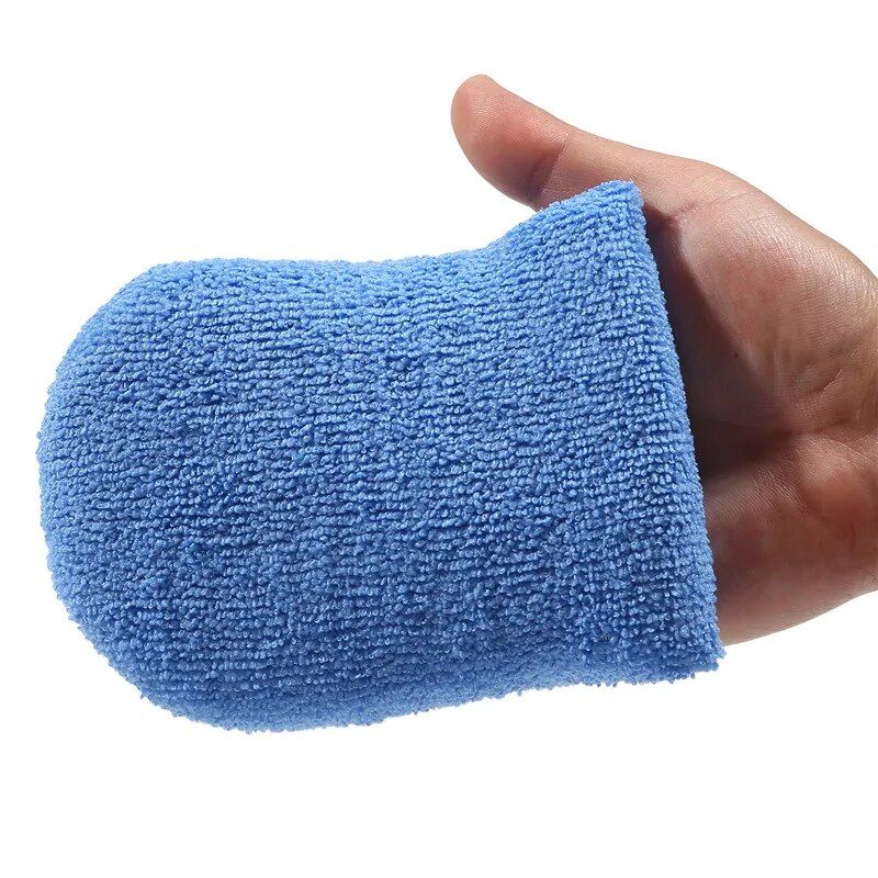 Microfiber Car Wax Applicator Mitts: Premium Polishing & Cleaning Pads