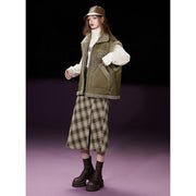 plush sleeveless vest, view 3 - MRSLM