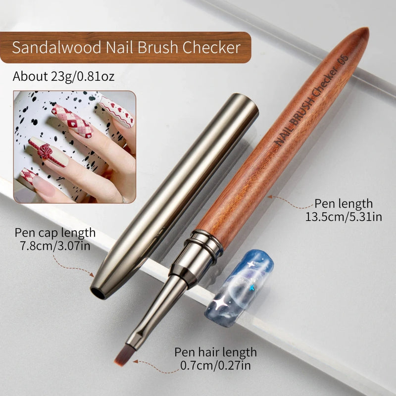 reusable nail liner brush, view 4 - MRSLM