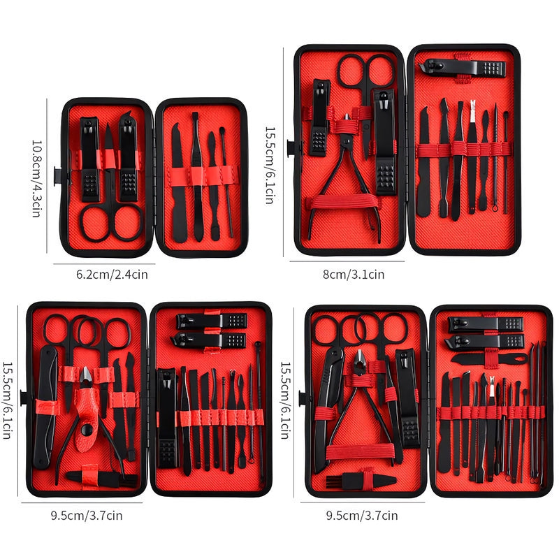 24-piece black nail clipper kit, view 8 - MRSLM
