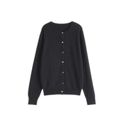 wool single breasted cardigan, view 24 - MRSLM
