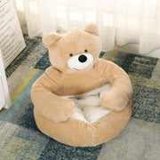 plush dog kennel bed, view 6 - MRSLM