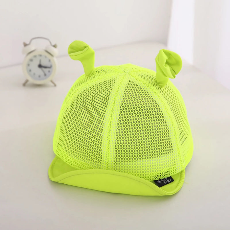 green cartoon baby hat, view 5 - MRSLM