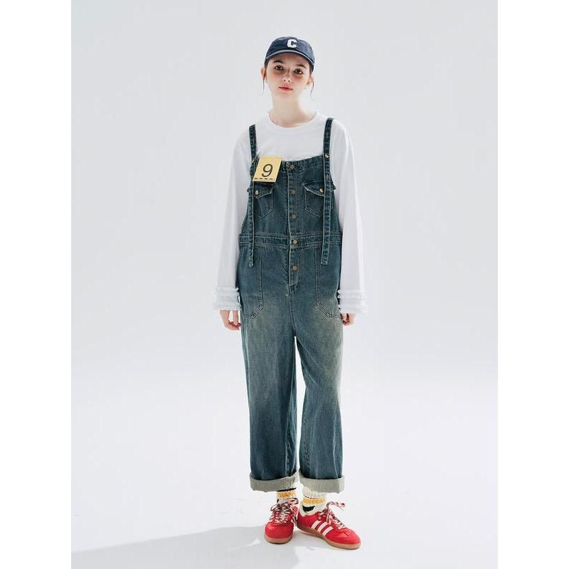 Lässige Jeans-Latzhose für Damen