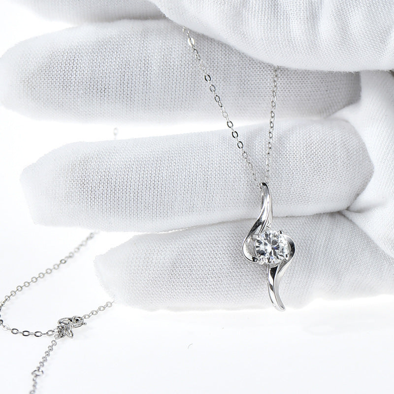 Personalisierte Modeschmuck-Halskette aus Sterlingsilber