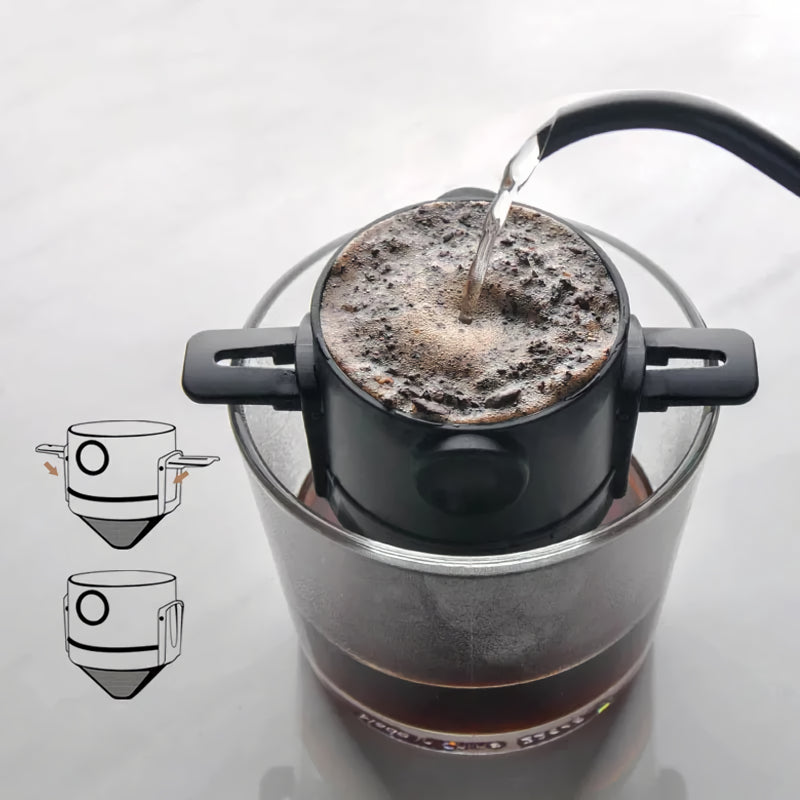 Copo portátil para filtro de café manual