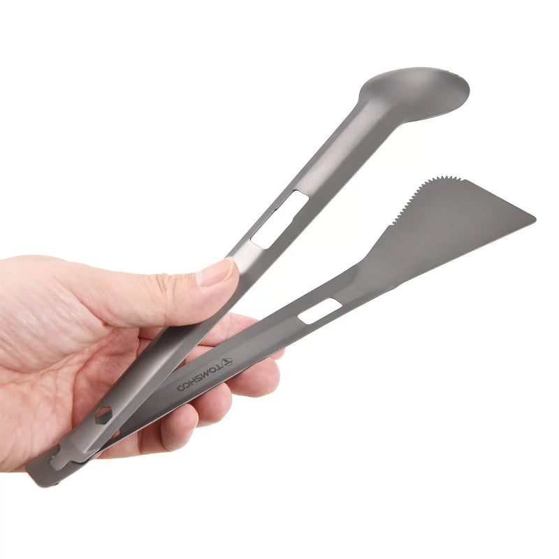 Mehrzweck-Campingbesteck-Set aus Titan
