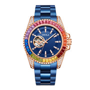 men's automatic steel band watch, view 3 - MRSLM