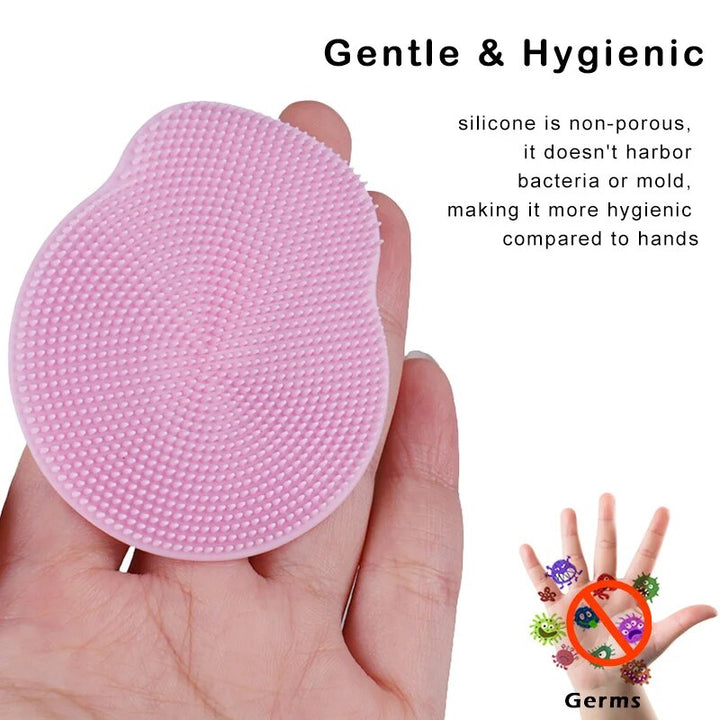 Soft Silicone Facial Cleansing Brush: Exfoliating and Massaging Scrubber for Deep Pore Cleansing