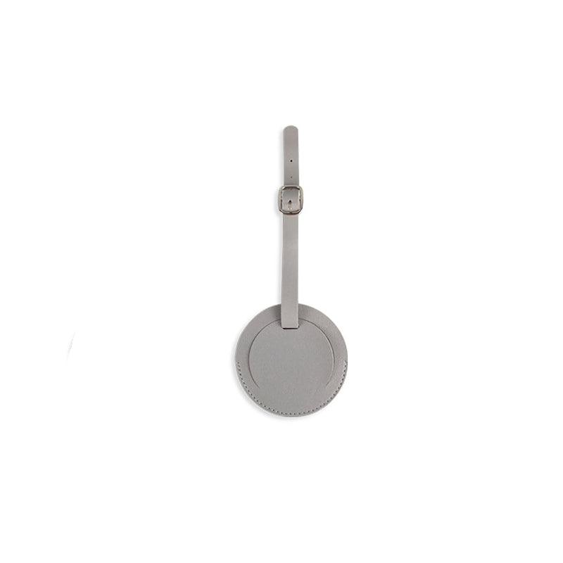 round pu leather luggage tag, view 7 - MRSLM