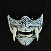 Noh Halloween half face mask, view 3 - MRSLM