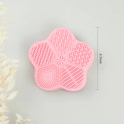 Silicone makeup brush cleaner with sponge, view 2 - MRSLM