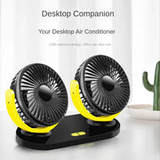 12/24V dual-head car fan, view 4 - MRSLM