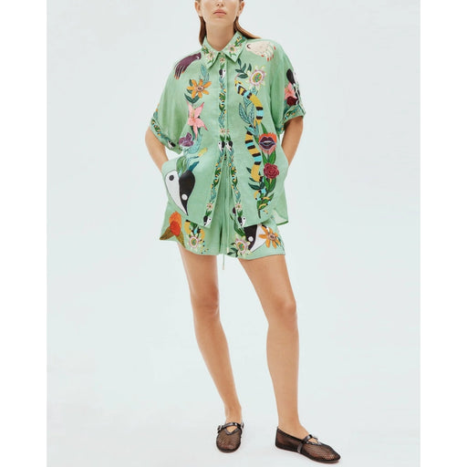 floral print 2-piece summer set, view 2 - MRSLM