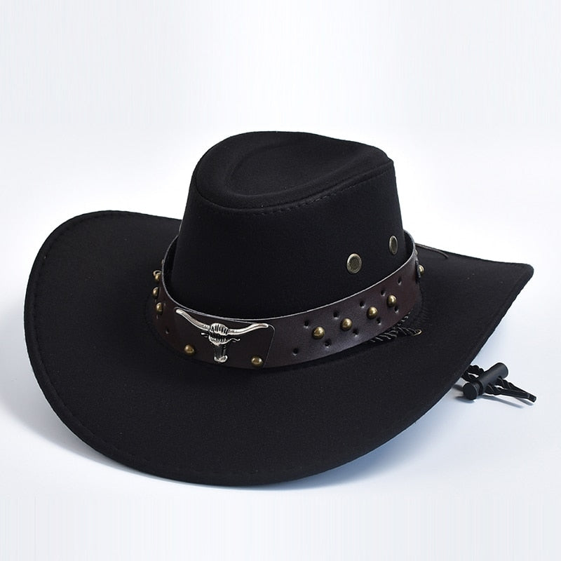 vintage western cowboy hat, view 7 - MRSLM
