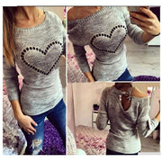women's knitted pullover sweater, view 7 - MRSLM